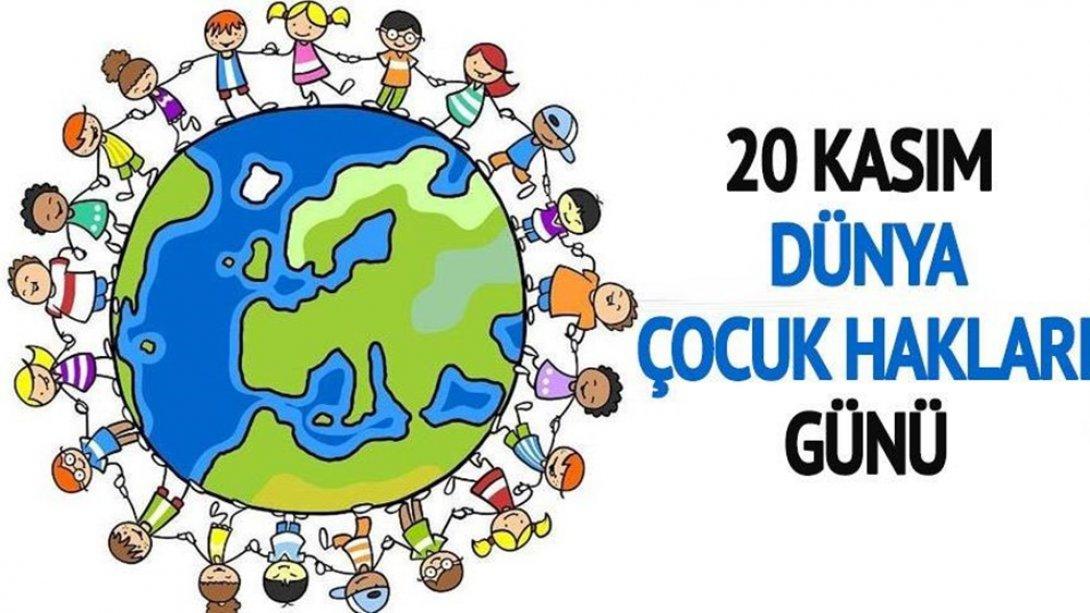 İlçe Milli Eğitim Müdürü Sayın Osman Özkan Çocuk Hakları Günü Dolayısıyla Bir Kutlama Mesajı Yayınladı